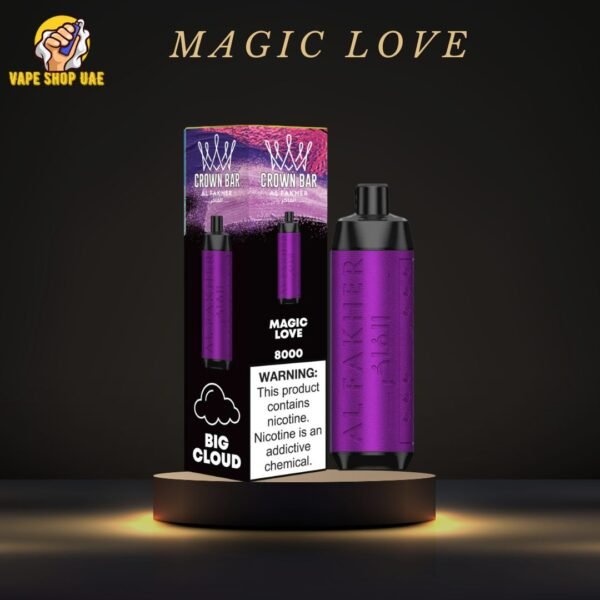 al fakher crown bar 8000 puffs magic love
